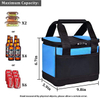 custom folding collapsible bags for travel picnic women men unisex small reusable rectangle soft insulated cooler lunch bag
