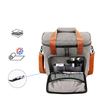 Large capacity custom logo multifunctional insulated wine beer bags cooler carrier tote bag for travel with bottle opener