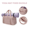 Large Space PU Yoga Mat Holder Carry on Travel Bag Removable Shoulder Strap Overnight Luggage Sport Gym Duffel Bag
