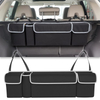 Multi-functional Waterproof Car Back Organizer with 4 Storage Pocket Foldable Hanging Drink Drive Auto Car Trunk Organizer