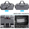 Custom Mens Duffel Bag Weekend Holdall Carrying Overnight Bag Waterproof Sports Gym Duffle Bag with Wet Pocket