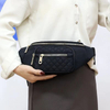 Wholesale Diamond Embroidery Waist Bag Women with Multi Pockets Fashion Waterproof Girls Fanny Pack