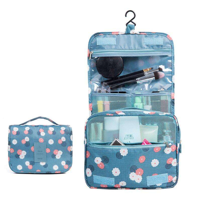 Water-resistant Custom Makeup Hanging Cosmetic Bag Travel Toiletry Bag Organizer for Shampoo Toiletries