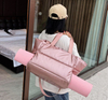 Designer Nylon Quilt Puffer Duffle Bag Gym Sports Yoga Mat Carrying Bag Waterproof Puffy Clutch Bag