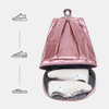 Fashion Shining Polyester Fabric Rucksack Women Sport Gym Backpack With Individual Shoes Compartment