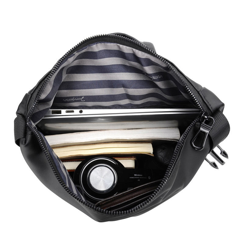 Black nylon men smart mochilass escol office back pack school travel designer anti theft backpack waterproof backpack