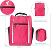 Custom logo golf shoe bag zippered golf shoe carrier bag with mesh ventilation and side pockets for golf balls