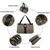 Multi-Purpose Portable Super Tools Wrench Storage Organizer Car Tool Roll Up Bag Canvas with 5 Zipper Pockets