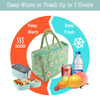 Custom Logo Women Shopping Cooler Tote Bag Work Office Lunch Bag Thermal Insulated Bag for Hiking Beach