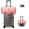 Upgraded Pink Gym Travel Duffel Bags Overnight Carry On Weekender Lady Yoga Dance Duffle Bag for Women