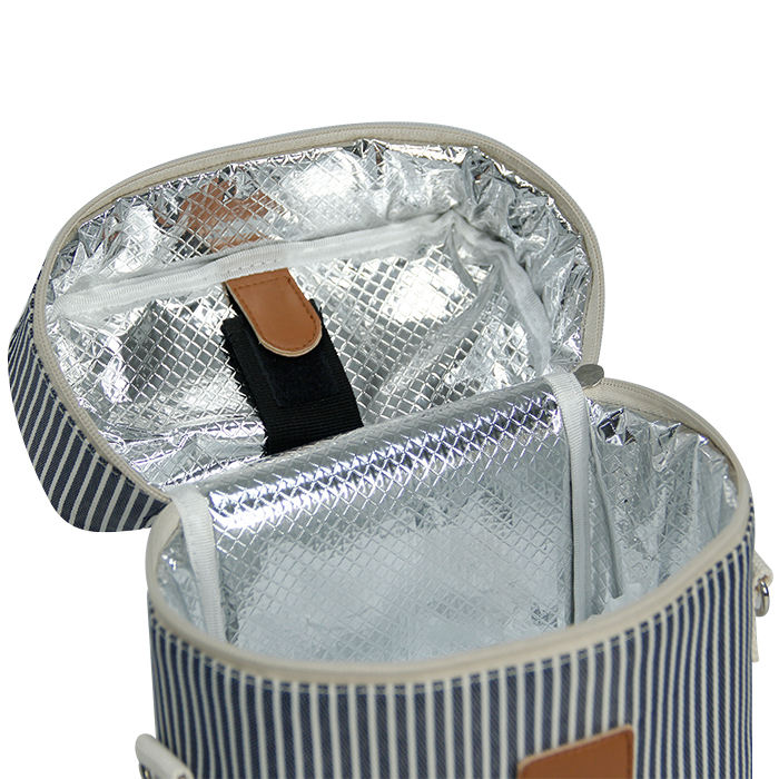 Portable Custom Thermal Wine Tote Bag Shoulder Insulated Waterproof 2 Bottle Wine Cooler Bag