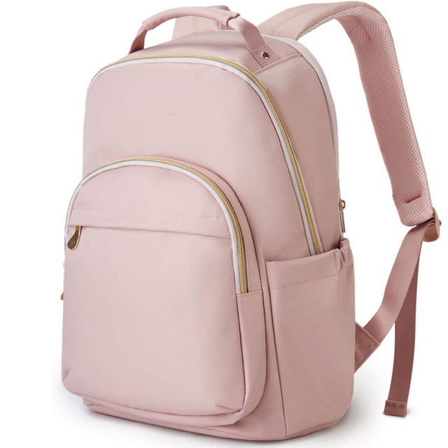 Laptop Backpacks Customized Color Women's Backpacks Wholesale Pink Oxford Backpack