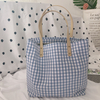Custom Print Reusable Cotton Tote Bags Large Women Canvas Casual Handbags Large Shopping Bag
