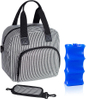 Lunch Box Soft Lunch Bag Breastmilk Cooler Bag with Ice Pack Adjustable Shoulder Strap Thermal Cooler Bag Tote