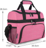 Double Layer Lunch Bags for Women Insulated Office School Lunch Tote Thermal Bags for Food with Adjustable Shoulder Strap