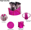 Wholesale Travel Makeup Brush Bags Clear Cosmetic Bag Women Transparent Portable Waterproof Stand-Up Makeup Brush Pouch