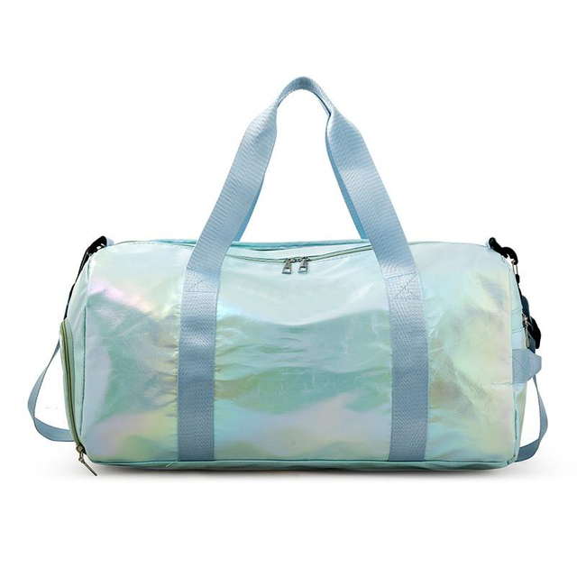New Gradient Color Gym Duffle Luggage Travelling Bags With Shoe Compartment
