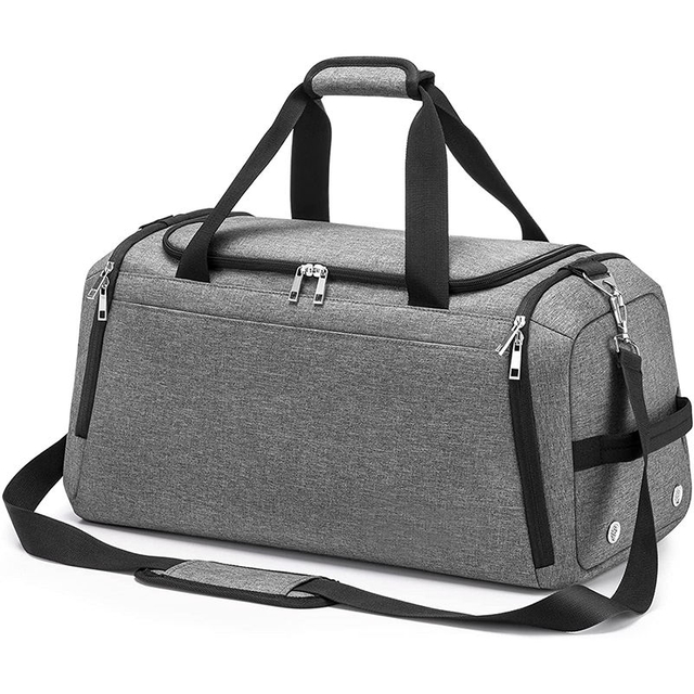 Men Women Travel Duffel Bag for Sports Weekend Getaway Carryon Duffle Bags Custom Gym Bag with Shoe Compartment