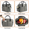 Portable Leakproof Food Thermal Cooler Bag Insulated Lunch Bag Large Tote Adult Lunch Box for Women with Shoulder Strap