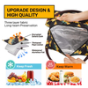 Custom Logo Reusable Insulation Thermal Grocery Meal Cooler Tote Bag Foldable Oxford Lunch Cooler Bag Sublimation