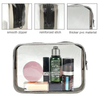 Large Capacity Leakproof Clear Transparent PVC Makeup Zippered Bag Bathroom Travel Make Up Pouch Cosmetic Bag