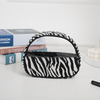 New Black And White Plaid Portable Large-capacity Travel Wash Bag Cosmetic Storage Bag Transparent Three-piece Set