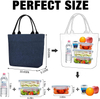 Insulated Meal Prep Cooler Lunch Tote For Adult Women Work Customizable Sublimation Reusable Lunch Bag Blank