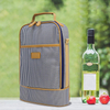 Wine Bottle Tote Cooler Bag Picnic Wine Carrier Holder Ice Insulated Cooler Bag with Custom Logo