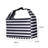 The New Stripe Custom Insulated Portable Lunch Cooler Box Bag Convenient Striped Bag Girl Lunch Bag
