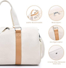 Canvas Weekender Duffle Bag Women Luxury Overnight Carry On Luggage Travel Beach Gym Tote Bag with Shoe Compartment
