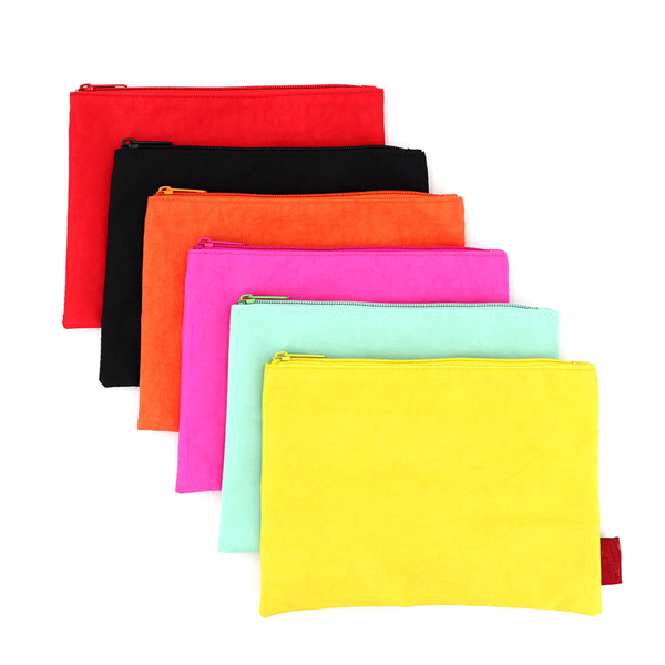 New Listing Washable Waterproof Colorful Nylon Cosmetic Bag Custom Makeup Bag Gift Bags Travel Small Kits Nylon Zipper Pouch