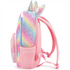 Rainbow Unicorn Kids School Bag Glitter Lightweight Water Resistant Preschool Backpack for Kids Back To School Bag