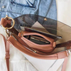 Wholesale 2 Piece Clear Tote Bag with Leather Pouch for Women Crossbody Transparent Shoulder Handbag