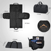Convertible Waterproof Travel Duffel Bag Mens Business Garment Bags with Shoulder Strap, Shoes Compartment