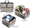 Custom Logo Waterproof 3-Compartment Cargo Trunk Storage Organizer Collapsible Cargo Trunk Storage Organizer for Car