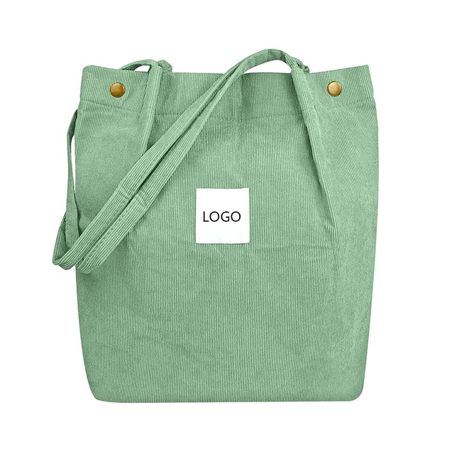 2022 New Designer Leisure Weekender Travel Bags Women Plain Tote Bags Grocery Shoulder Bag Corduroy