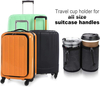 Factory Custom Luggage Travel Drink Bag Cup Holder Fits All Suitcase Handles Free Hand Drink Beverages Caddy