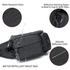 Custom Hiking Waist Packs Lumbar Pack Fanny Pack With 2 Hidden Bottle Holders