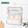 Bathroom Transparent Waterproof Toiletries Hanging Clothes Towel Storage Underwear Dustproof Bag