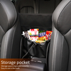 Car Storage Between Two Seats Leather Car Seat Storage Net Bag Car Protective Screen Isolation Storage Net