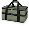 BSCI Amazon's Hot Seller Expandable Insulated Double Portable Tote Bag Waterproof Outdoor Picnic Cooler Lunch Bag