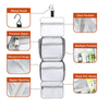 Amazon Popular Waterproof Hanging Bathroom Wash Bag Cosmetic Wash Organizer Hanging Toiletry Travel Bag