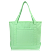 Hot Sale Durable Custom Logo Canvas Handbag Carry Zipper Shopping Bag Tote Bags for Women