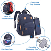 Diaper Bag Baby Nappy Changing Bags Multifunction Waterproof Backpack With Changing Pad Stroller Straps Pacifier Case Unisex