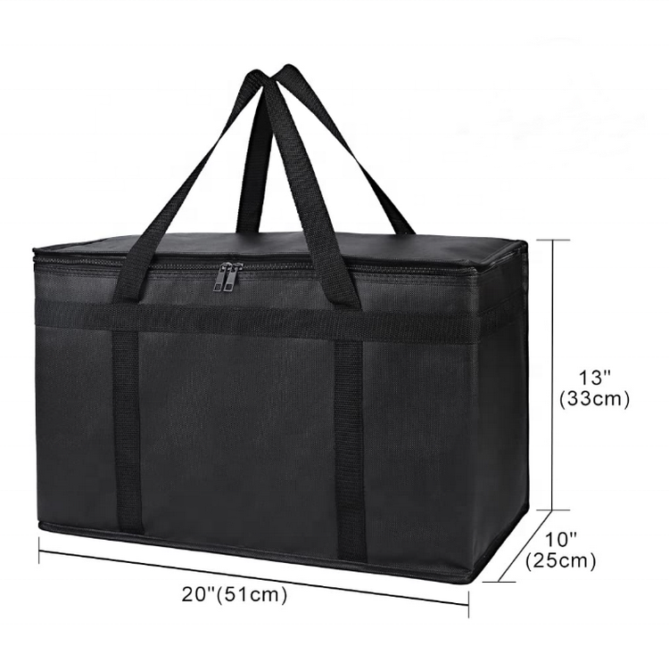 promotional cheap aluminum foil insulated bag for storage food portable carry food delivery thermal tote cooler bag