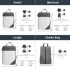 2022 Waterproof 4 Pcs Set Extend Travel Organizer Shoe Bag Luggage Compression Packing Cubes
