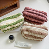 Girls Sweet Candy Color Sample Size Pouch for Cosmetic Pouch Cosmetic Storage Bag with Bubble Fold
