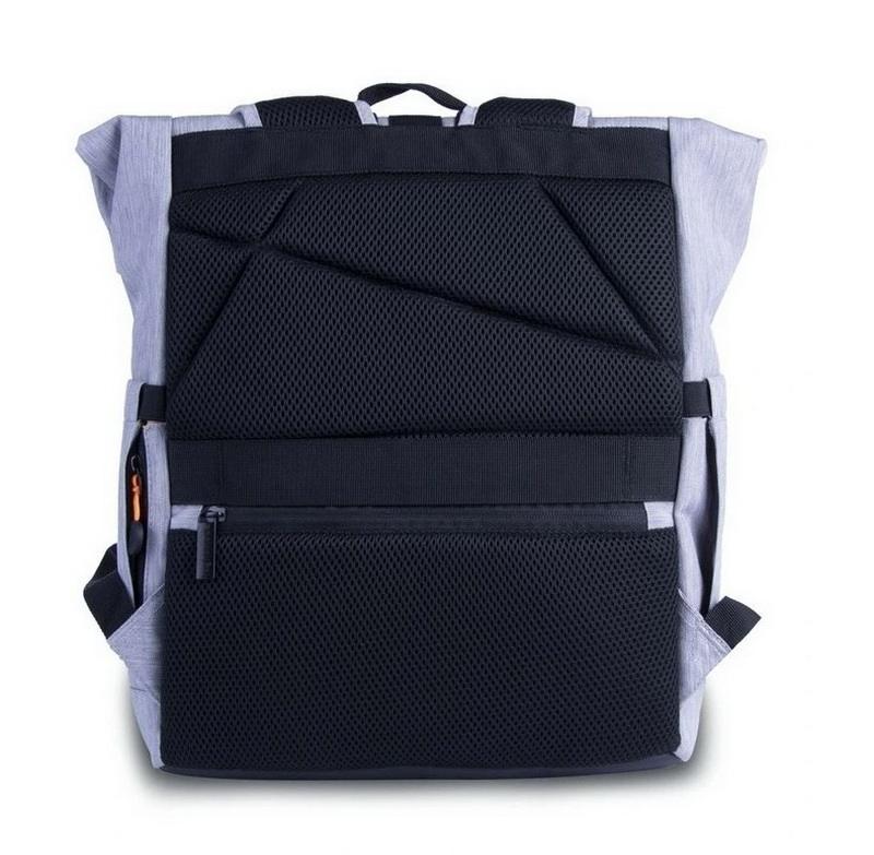 Unisex School Business Travel Laptop Rucksack Waterproof Anti-theft Bag Back Pack Roll Top Backpack with USB