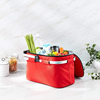Large 26 Litre Insulated Foldable Shopping Bag Cooler with Aluminium Handles Flower Design
