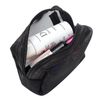 Fashion Unisex Lightweight Clear See-through Black Zipper Mesh Makeup Pouch Travel Toiletry Cosmetic Bag